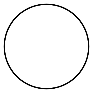 hollow circle